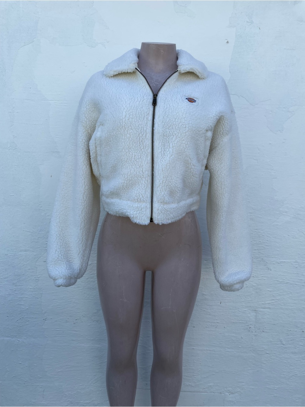 Dickies Cream Sherpa Puffer Jacket